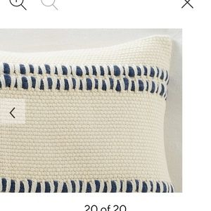 Lovely Pottery Barn Reed Navy Striped Pillow cover